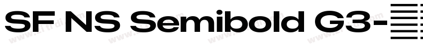 SF NS Semibold G3字体转换